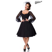 Retro jurk met lange mouwen
