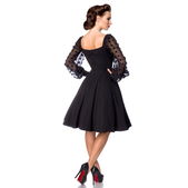 Retro jurk met lange mouwen