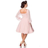 Retro jurk met lange mouwen