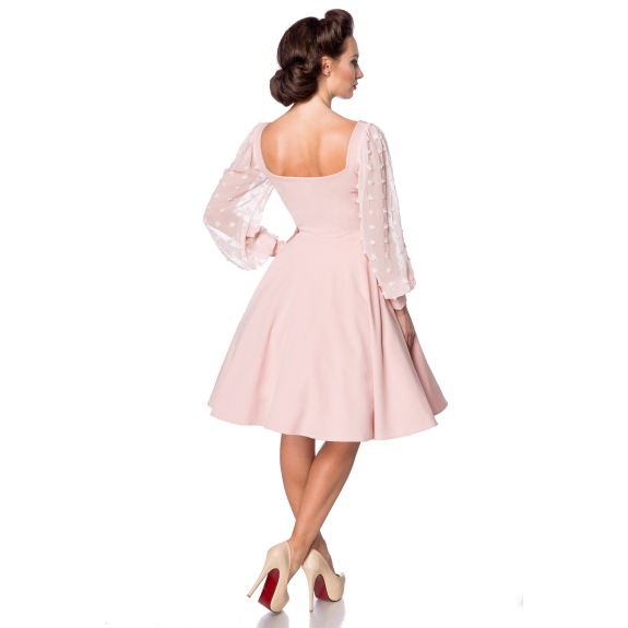 Retro jurk met lange mouwen