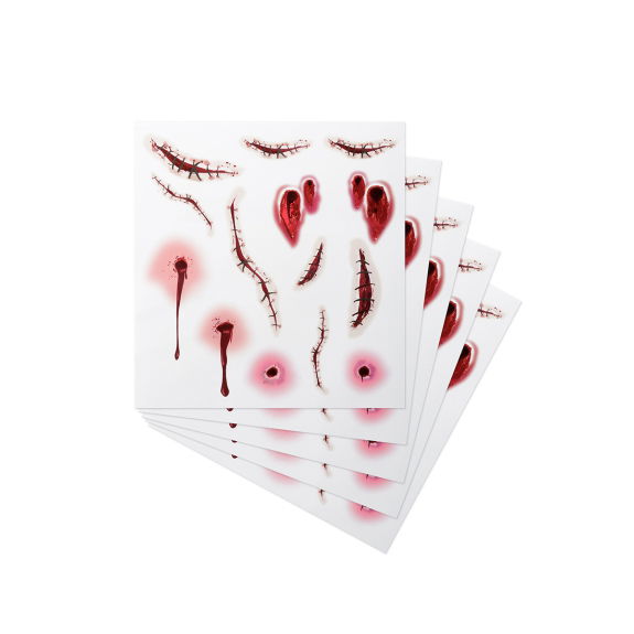 Tattoo sheet littekens in een verpakking van 5