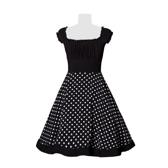 strapless swing jurk