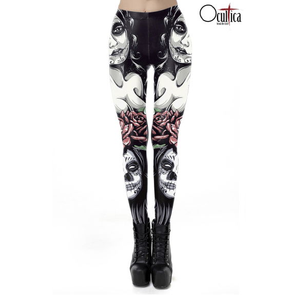 Legging van Día de Muertos