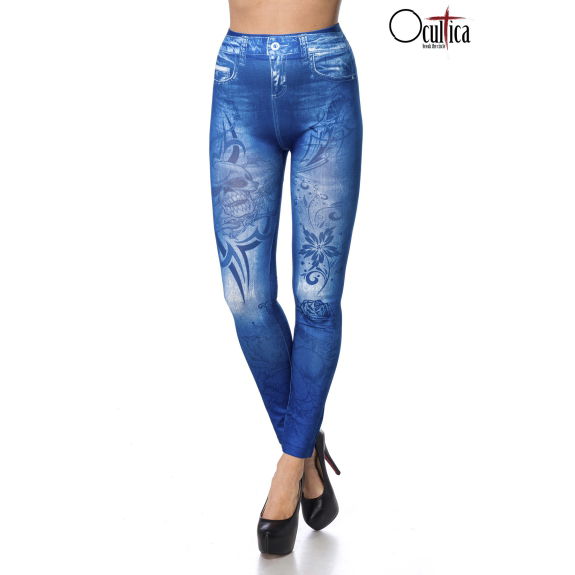 Legging in jeanslook