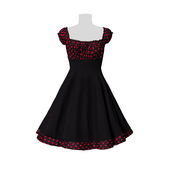 strapless swing jurk