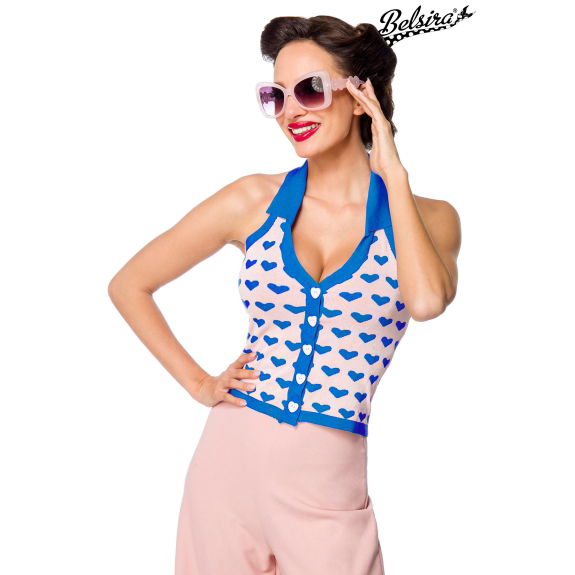 Gebreide top met kraag