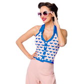 Gebreide top met kraag