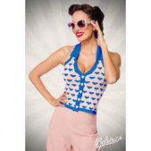 Gebreide top met kraag
