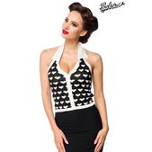 Gebreide top met kraag