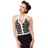 Gebreide top met kraag