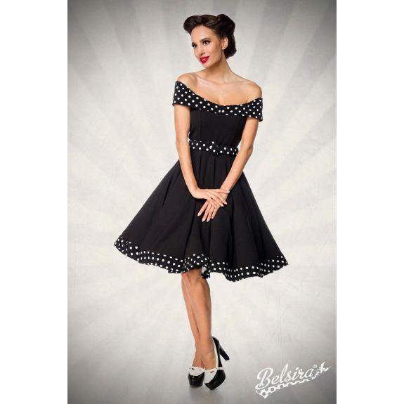 strapless swing jurk met riem