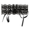 Cottelli Collection Zwarte geborduurde halsband met stee Cottelli Collection Zwarte geborduurde halsband met stee