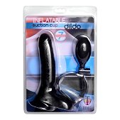 Trinity Vibes Inflatable Suction Cup Dildo - Zwart