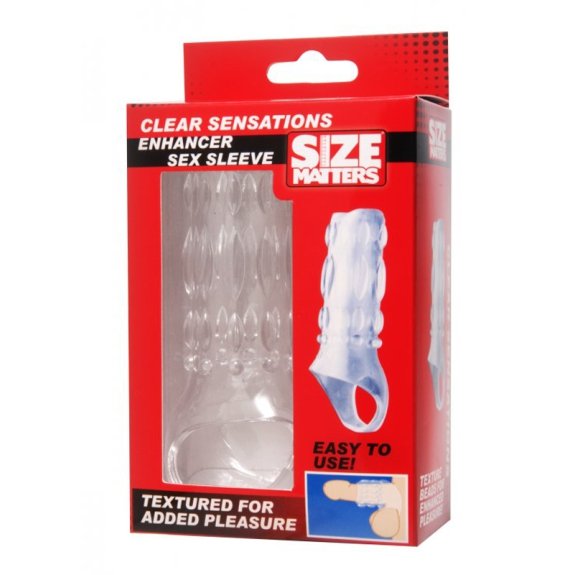 Size Matters Clear Sensations penis sleeve
