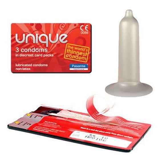 Pasante Pasante Unique Latex-vrije condooms 3 stuks