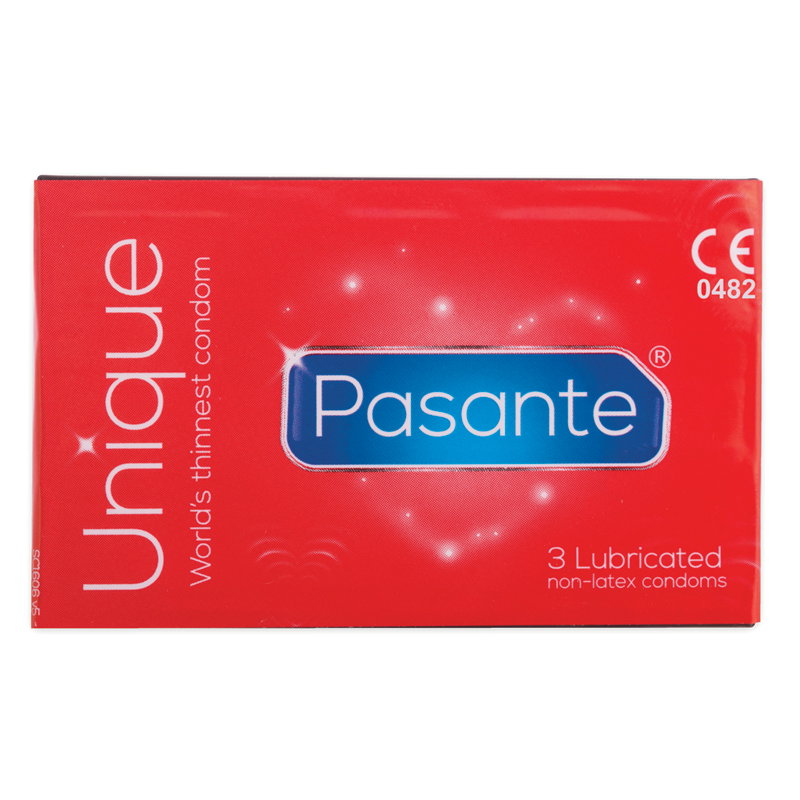 Pasante Unique Latex-vrije condooms 3 stuks - afbeelding 2