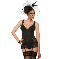 Bustier verleidelijk kant met bandjes