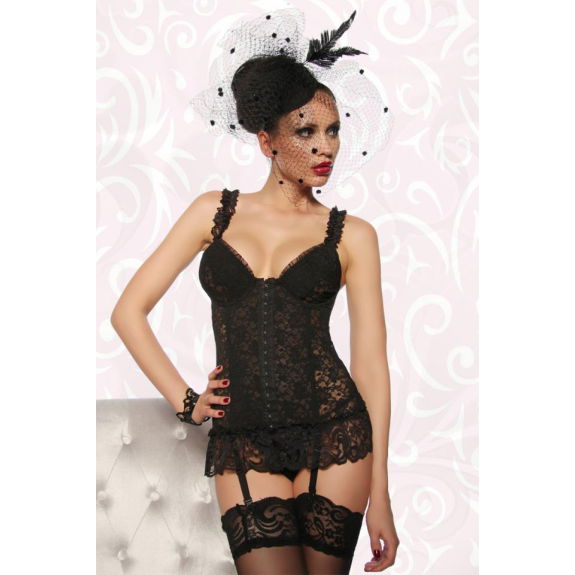 Bustier verleidelijk kant met bandjes