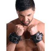 Strict Leather Gevoerde Lederen Handboeien