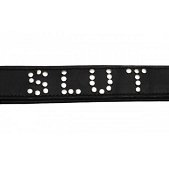 Strict Leather Lederen Halsband Met 'Slut' Studs Design