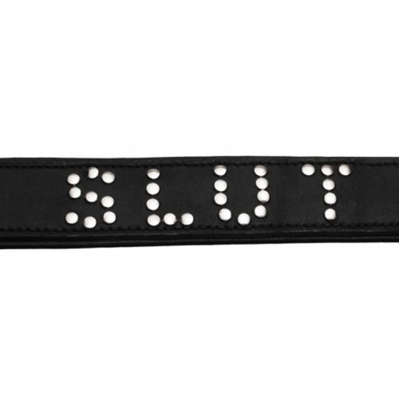 Strict Leather Lederen Halsband Met 'Slut' Studs Design