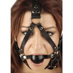 Leren Ball Gag Hoofdharnas Leren Ball Gag Hoofdharnas