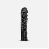 All Black Realistische XXL Dildo - 33 cm