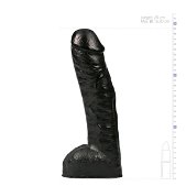 All Black Realistische Dildo 29 cm - Zwart