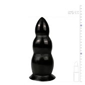 All Black Dildo 23 cm - Zwart