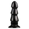 All Black Zwarte Anaal Dildo Met Ribbels All Black Zwarte Anaal Dildo Met Ribbels