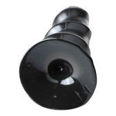 All Black Zwarte Anaal Dildo Met Ribbels