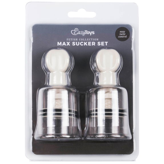 Easytoys Fetish Collection Tepelzuigers 2 Stuks - Medium