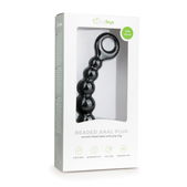 Easytoys Anal Collection Zwarte anale plug met kralen