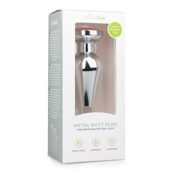 Easytoys Anal Collection Zilverkleurige metalen buttplug