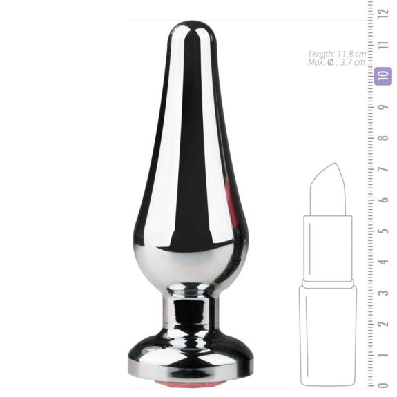 Easytoys Anal Collection Zilverkleurige metalen buttplug