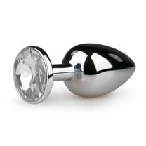 Easytoys Anal Collection Metalen buttplug met transparan