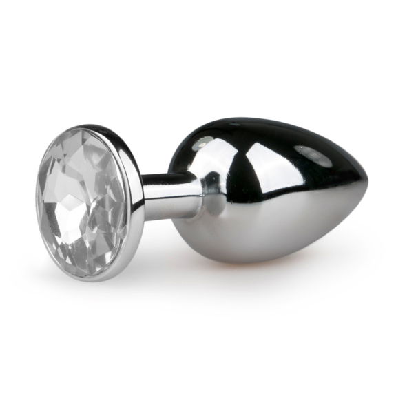 Easytoys Anal Collection Metalen buttplug met transparan