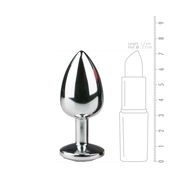Easytoys Anal Collection Metalen buttplug met transparan