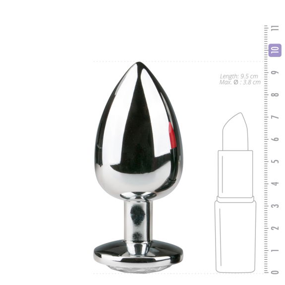 Easytoys Anal Collection Zilverkleurige metalen buttplug