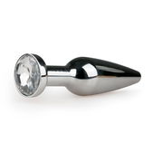 Metalen buttplug met diamant