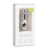 Metalen buttplug met diamant