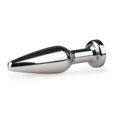 Metalen buttplug met diamant