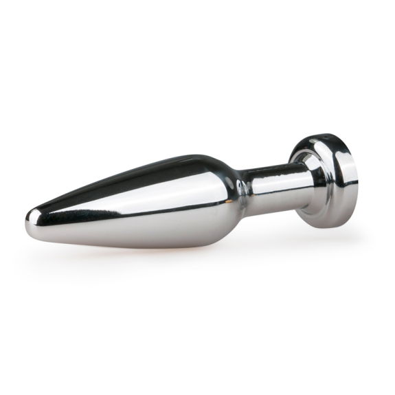 Metalen buttplug met diamant