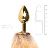 Easytoys Fetish Collection Kleine goudkleurige buttplug 