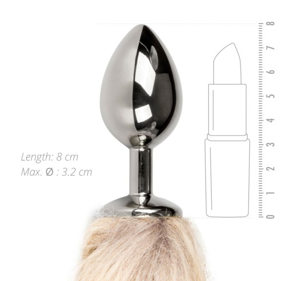 Easytoys Fetish Collection Medium zilverkleurige buttplu