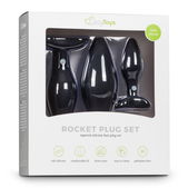 Easytoys Anal Collection Siliconen buttplugsetje - zwart