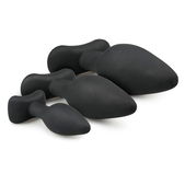 Easytoys Anal Collection Siliconen buttplugsetje - zwart