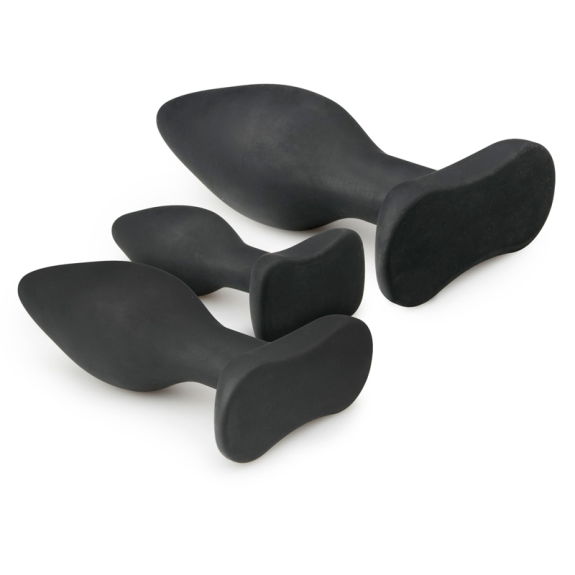 Easytoys Anal Collection Siliconen buttplugsetje - zwart
