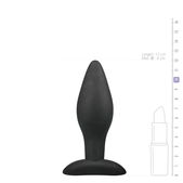Easytoys Anal Collection Medium Zwarte Siliconen Buttplu