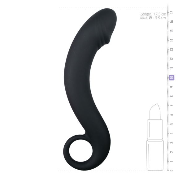 Easytoys Anal Collection Zwarte siliconen prostaat dildo
